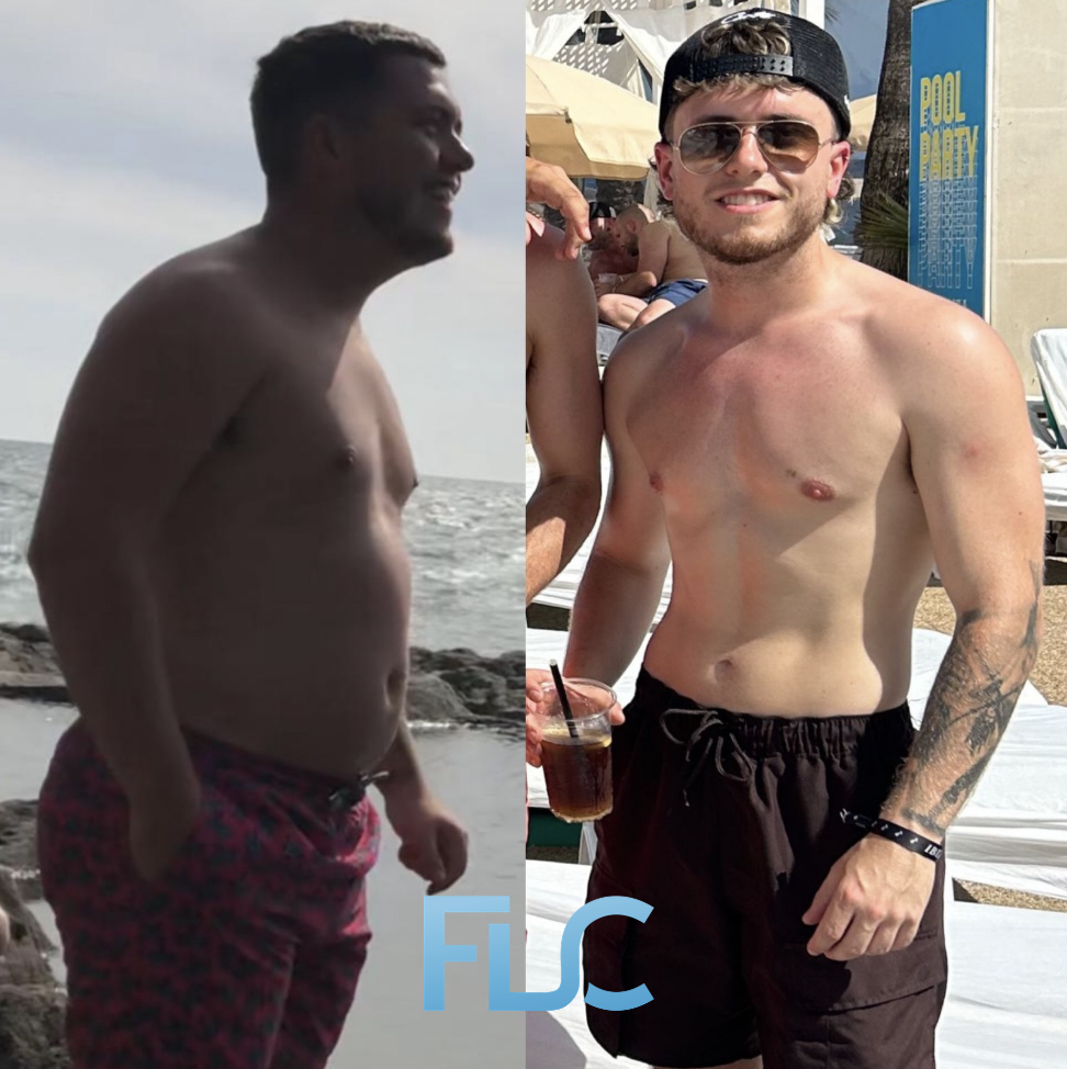Client before and after transformation