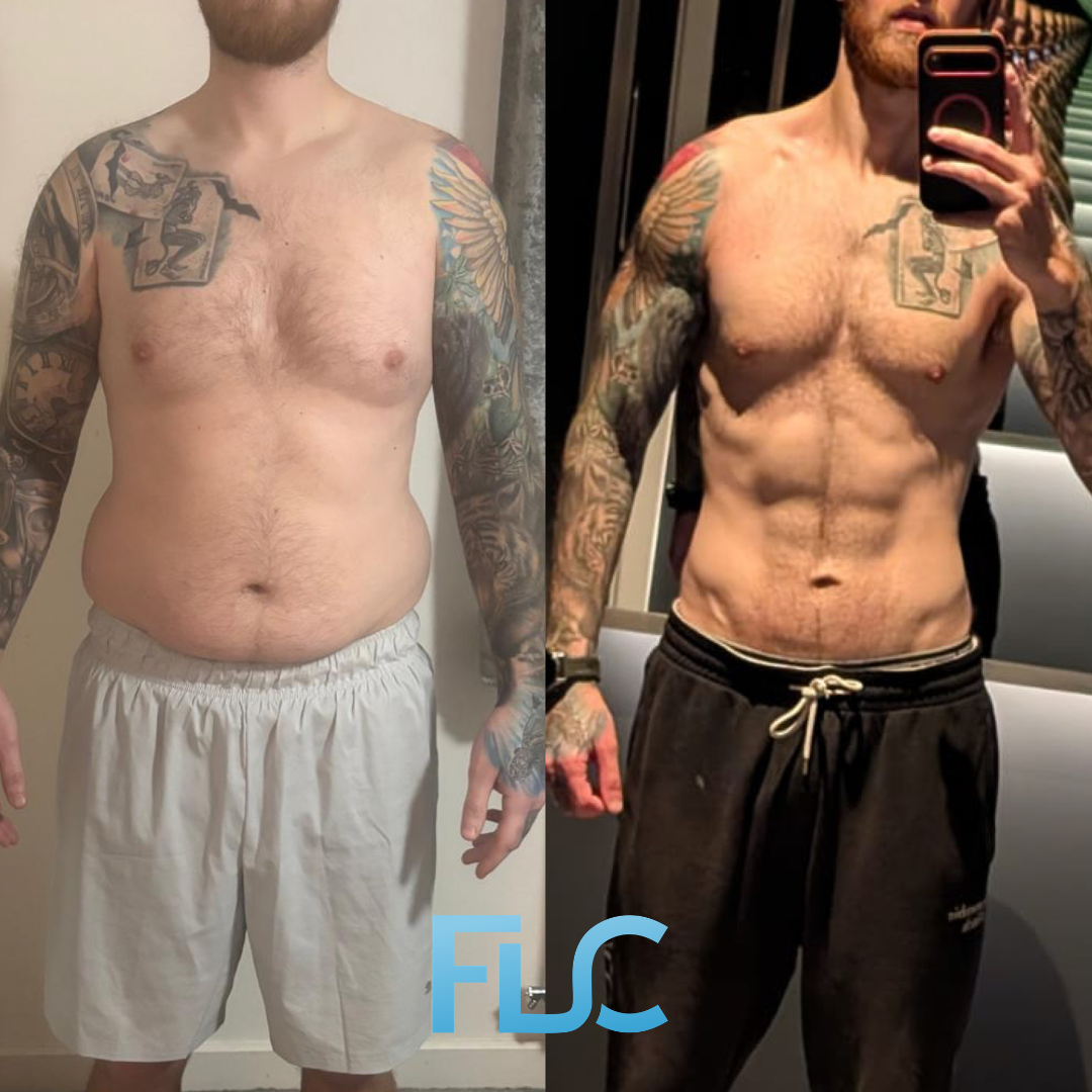 Luke before and after transformation